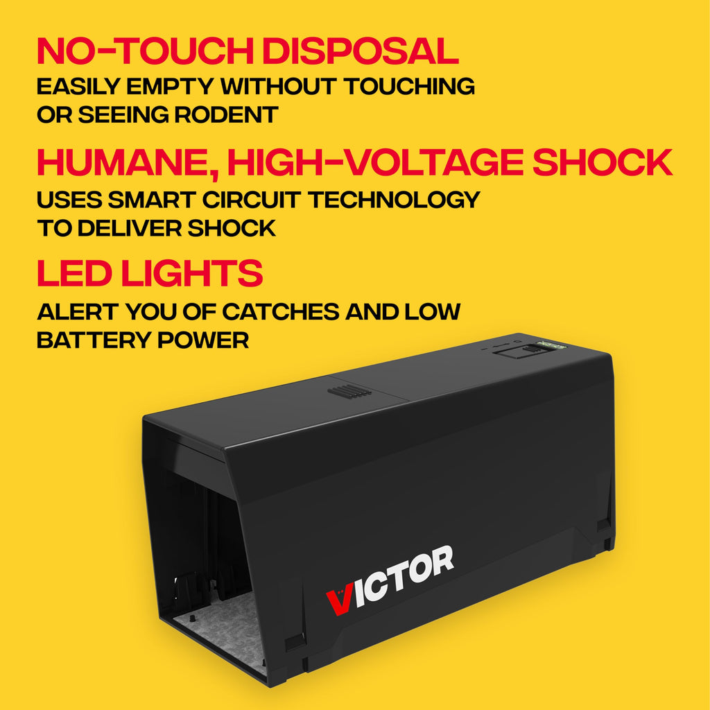 Victor Electronic Rat Trap 1-Pack, Indoor Humane Electric Rodent Killer