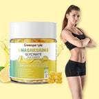 GREENPEOPLE Magnesium Glycinate Gummies 400mg - Sugar Free Magnesium Supplement with Magnesio Citrate, Vitamin D, and B6 for Calm Support & Sleep for Adults - High Absorption - Lemon Gummies