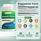 Best Naturals Breast-Ultra Breast Enlargement Pills 90 Capsules (90 Count (Pack of 2))