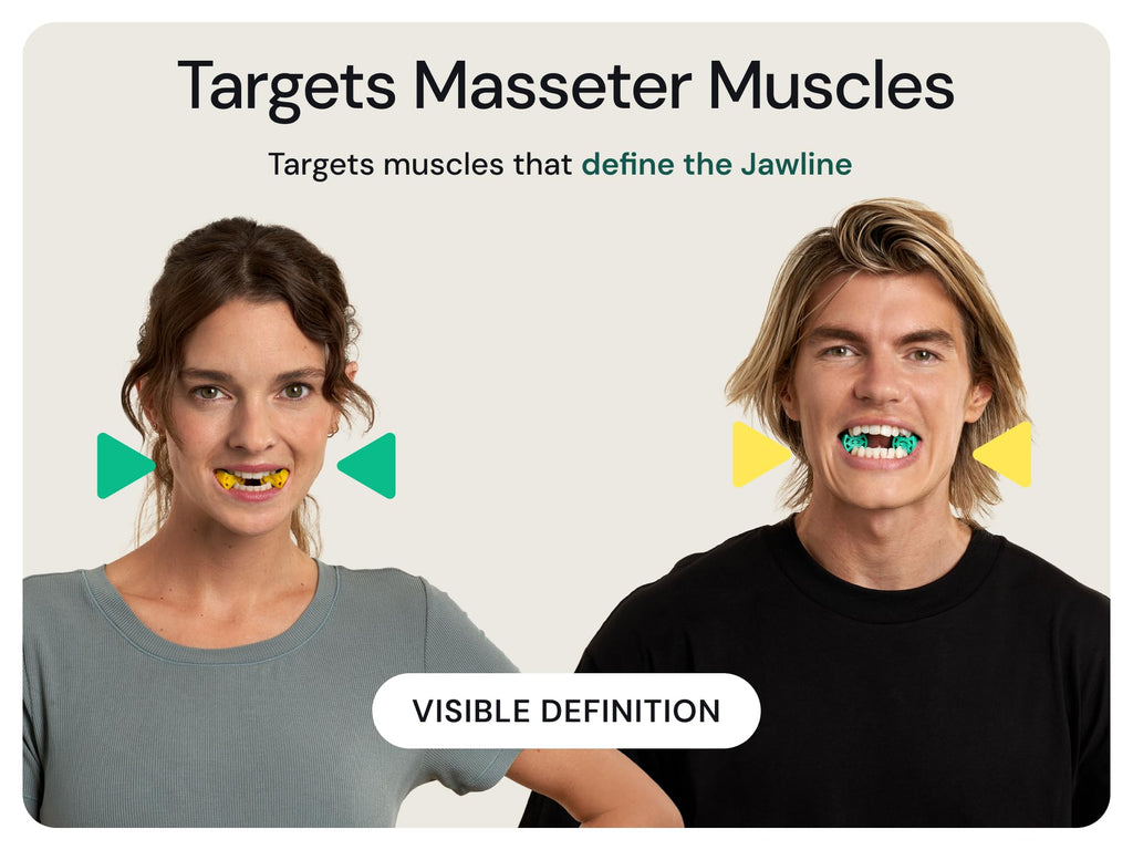 Mayena Jaw Exerciser Core | Patented Dual-Layer Design, 4 Resistance Levels (8 pcs) | Precision Jaw Trainer with Smooth Compression | Strengthens & Tones Facial Muscles, Defines Jawline