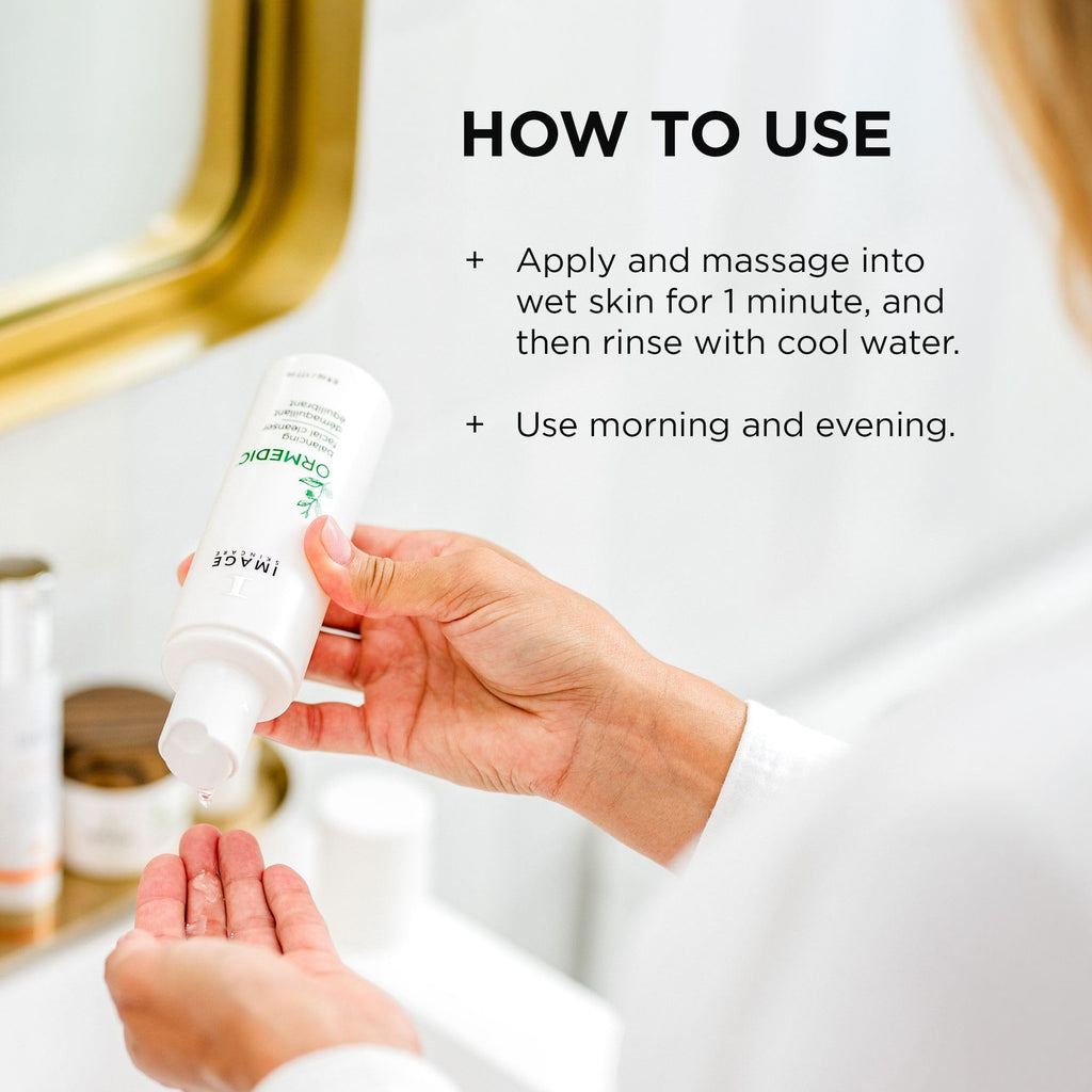 IMAGE Skincare, ORMEDIC pH Balancing Facial Cleanser, Hydrating and Mild Foaming Face Wash with Aloe Vera, 6 fl oz