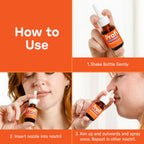 Profi™ Nasal Immune Spray – Cleansing Gel Layer for Airborne Exposure, Up to 8 Hours, Drug-Free Nasal Spray for Everyday Use, Travel, Work & Crowded Spaces (180 Sprays)