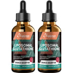 2000MG Liposomal Glutathione Liquid Drops, Ultra High Absorption, Natural Detoxification, Immune System & Skin Support*, L-Glutathione, Vitamin C & Hyaluronic Acid, Capsules Alternative, 4.05 OZ