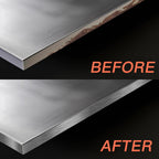 GSCIT Club Grey Silver Edge Banding, 3/4 Inch x 100ft Aluminum Brushed Edge Banding PVC Edge Trim for Cabinet Repair Furniture