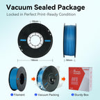 Kingroon Blue PLA Filament 1.75mm 1kg，Easy to Print & Helps Reduce Clogging, High Precision ±0.03mm for Most FDM Printers，Light Blue