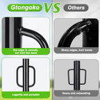 Gtongoko 12LB T Post Driver with Handles Heavy Duty Fence Post Driver Post Pounder for T-Posts，U Channel，Metal Post and Sign Post Pole Driver Tool,17 Inch Black
