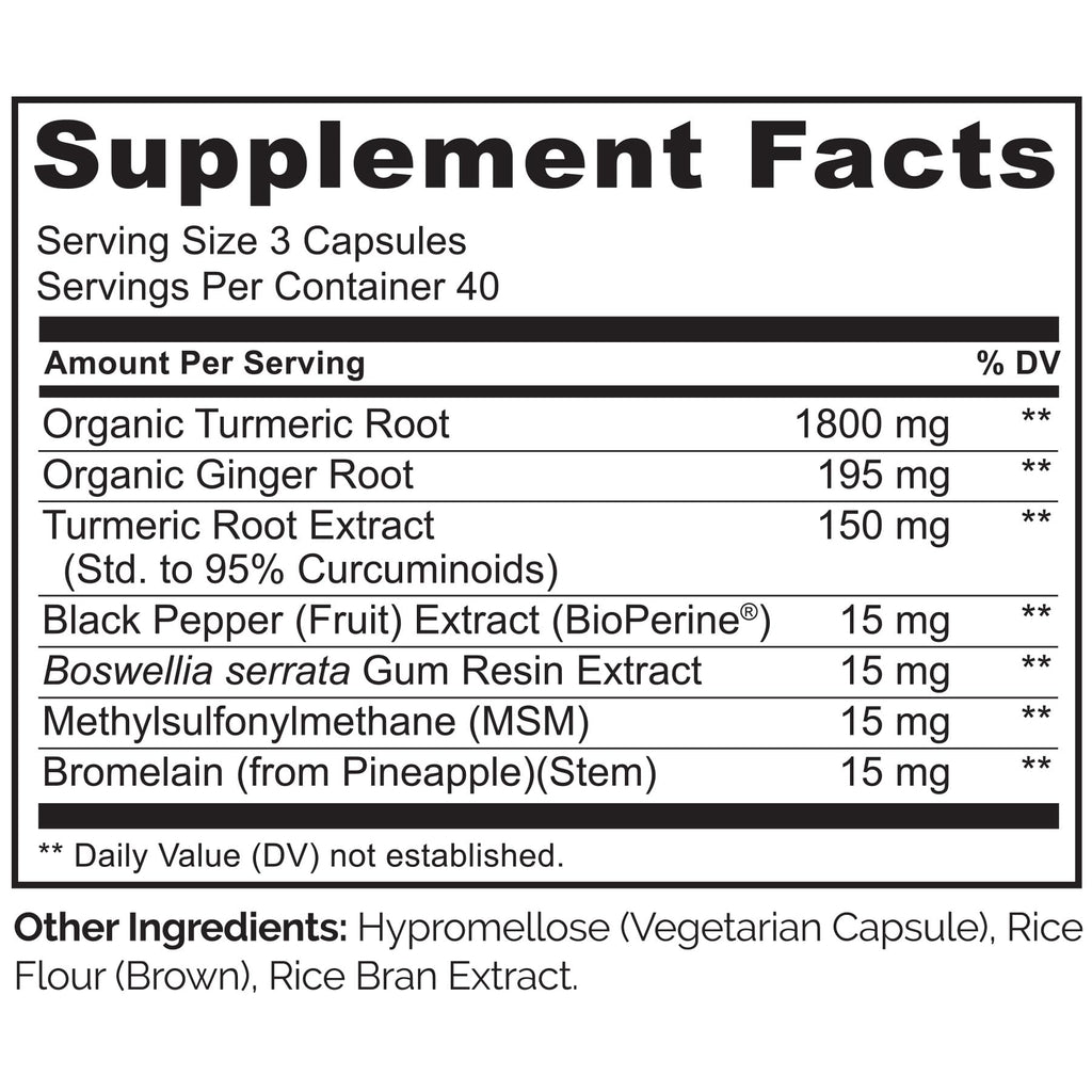 NATURELO Turmeric Curcumin - BioPerine for Better Absorption - Black Pepper, Ginger Root, Curcuminoids - Plant-Based Joint Discomfort Support - 120 Vegan Capsules (Pack of 2)