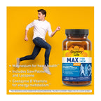 Country Life Max for Men Multivitamin: Iron-Free, Gluten Free, Saw Palmetto, Lycopene, Daily Support for Energy, Heart & Men's Health,120 Vegetarian Tablets