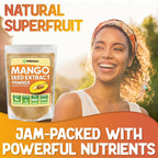 XPRS Nutra Mango Seed Extract Powder - Premium Mango Seeds (Mangifera Indica) - Fresh Premium Non-GMO Wild Extract Powder - Vegan Friendly Healthy Supplement (16 Ounce)