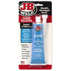 J-B Weld 31310 All-Purpose RTV Silicone Sealant and Adhesive - 3 oz. - Clear