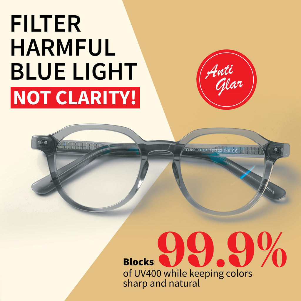 Xenvue Blue Light Blocking Glasses for Men and Women – Premium + Stylish Computer and Screen Eyewear, Reduce Eye Strain.
