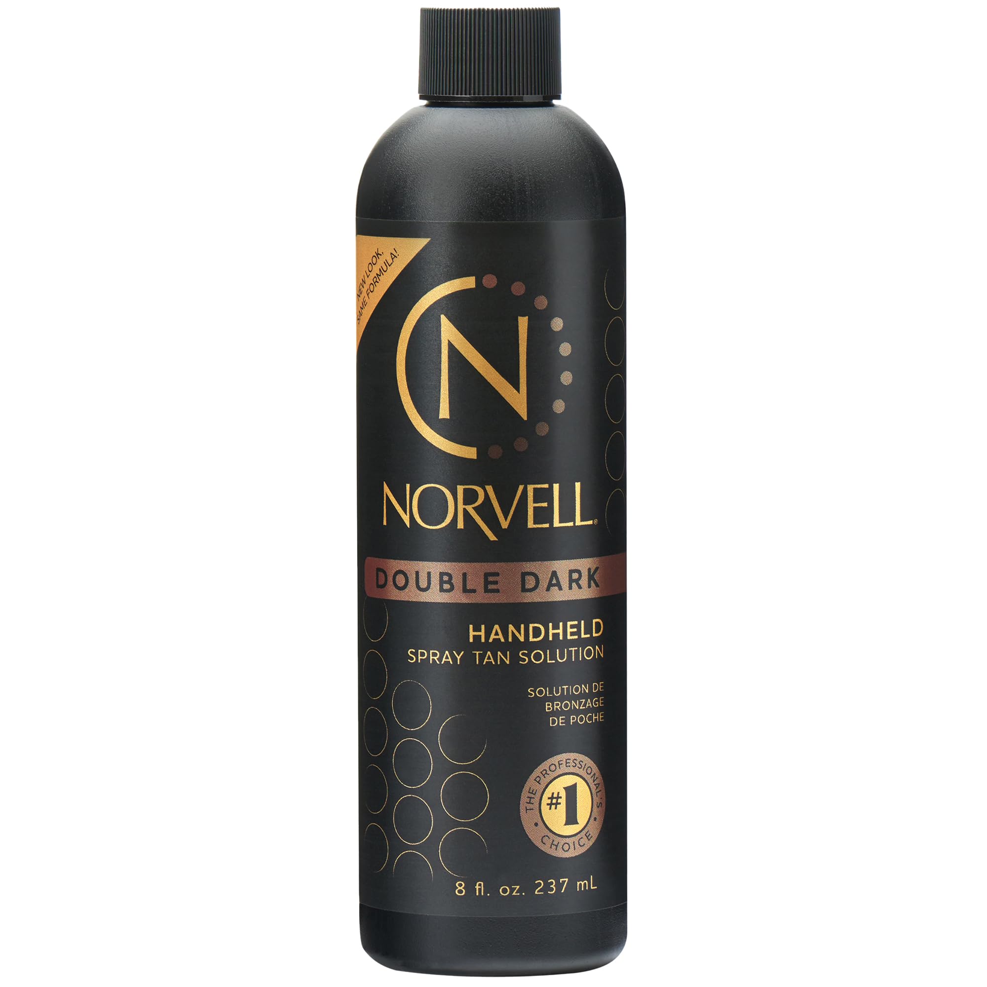 Norvell Premium Spray Tan Solution Double Dark 8 fl oz – Professional Sunless Tanning Formula for Deep Rich Bronze Glow, Streak Free, Fast Drying, Long Lasting Color