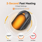 POMPONGO Hand Warmers,20H Heat,Rechargeable, Heat On Demand, 2 Pack