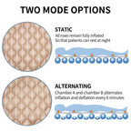 Alternating Air Pressure Mattress Pad for Hospital & Home Use - Relief for Bed Sores, Ulcers - Inflatable Comfort for Bedridden or Limited Mobility Patie - Grey