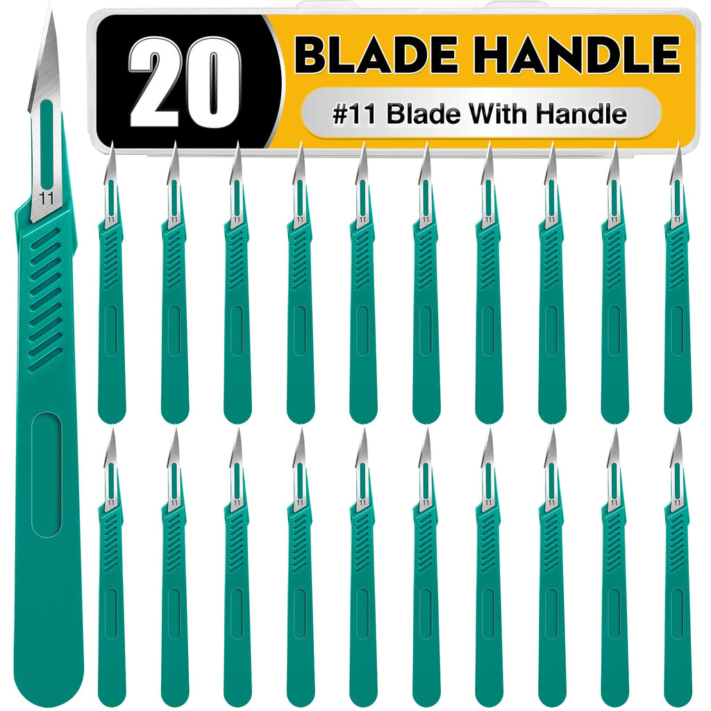 YixangDD 20 PCS Scalpel Blades with #11 Scalpels Surgical Blades