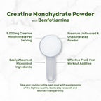Instant Creatine Monohydrate Powder, 5g Per Serving – 240 Servings | Micronized, Unflavored, Fast Absorbing Formula | Supports Strength, Power, & High-Intensity Training* | Vegan, Keto, Non-GMO