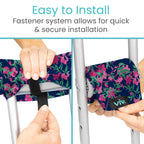 Vive Premium Crutch Pads & Hand Grips - Comfortable, Breathable, Machine Washable Padding - Moisture Wicking & Odor Reducing Pillow Accessory Covers for Adult & Youth Walking Crutches