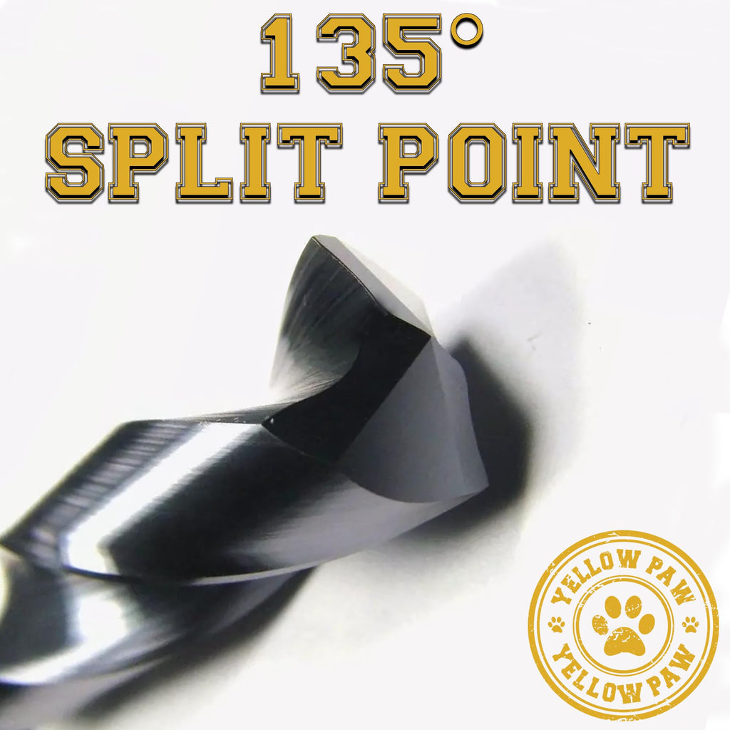 3/4 Inch Drill Bit (3 Pack) Industrial Grade M35 Cobalt Titanium Aluminum Nitrite - 3/4" Diameter & Total Length of 6" with Working Length of 3" Easily Drill Into Metal, Steel, & Aluminum