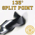 3/4 Inch Drill Bit (3 Pack) Industrial Grade M35 Cobalt Titanium Aluminum Nitrite - 3/4" Diameter & Total Length of 6" with Working Length of 3" Easily Drill Into Metal, Steel, & Aluminum