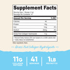 Nutricost Pure Collagen Hydrolysate (Bovine) Powder (2 Pack) - Grass Fed Bovine Collagen, 1LB Per Bottle