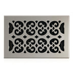 Decor Grates SPH610-NKL Floor Register, 6x10, Nickel Finish
