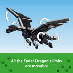 LEGO Minecraft The Ender Dragon and End Ship Building Set, Video Game Toy with 2 Minecraft Minifigures, Dragon Toy Action Playset for Kids, Birthday Gift for Boys and Girls Ages 8 and Up, 21264