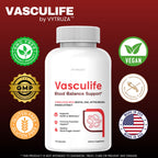 VYTRUZA Vasculife Blood Balance Support* - Vasculife Capsules Advanced Formula Blood Health Support Supplement Supports Blood Flow and Blood Circulation*, 60 Capsules