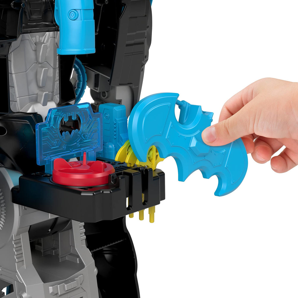 Fisher Price Imaginext DC Super Friends Batman Playset Bat-Tech Batbot 2-Ft-Tall Robot with Lights Sounds & 11 Play Pieces for Ages 3+ Years, GWT23
