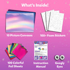 Skillmatics Foil Fun - Unicorns & Princesses, No Mess Art for Kids, Craft Kits & Supplies, DIY Creative Activity, Travel Toys, Gifts for Ages 4, 5, 6, 7, 8, 9