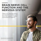 Integrative Therapeutics GABA - Brain Health Supplement that Supports Nerve Cell Function* - Support Neurochemical Balance & Neurotransmitter Production* - Dairy-Free - 60 Capsules (60 Servings)