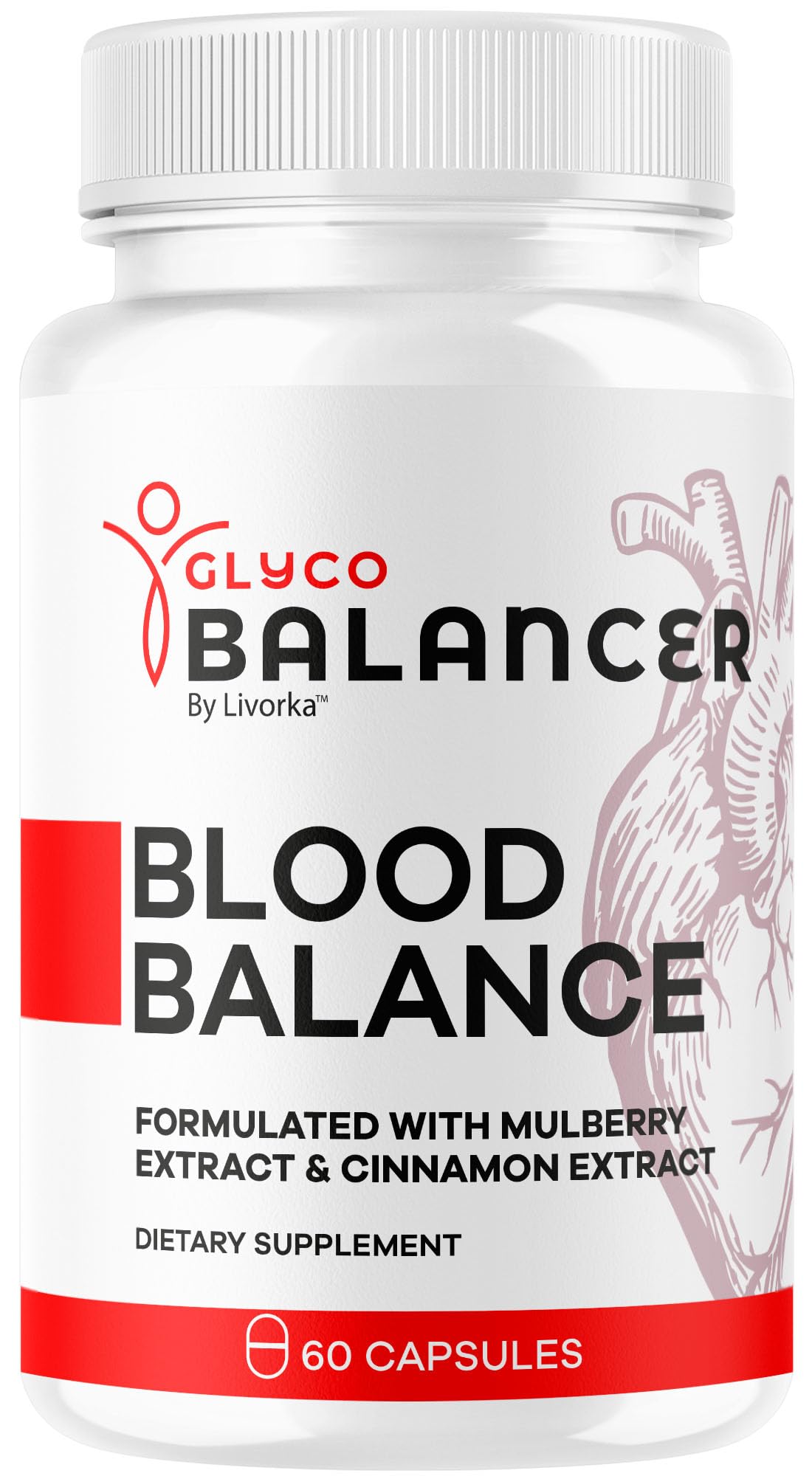 Glyco Balancer Capsules - Official GlycoBalancer Supplement Support Pills Advanced Formula All Natural Premium Ingredinets for Health Support Vitamins and Wellness, 60 Capsules for 1 Month