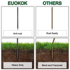 EUOKOK Rebar Stakes 24 Inch Straight Metal Spikes (40pcs) Ground Anchors