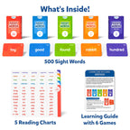 Skillmatics Flash Cards - 500 Sight Words for Preschool (Pre-K), Kindergarten, 1st, 2nd, 3rd Grade Gifts, Includes The Dolch & Fry Word List & 6 Unique Games