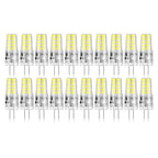 BUBO 20 Pack G4 LED Bulb 2W Equivalent 30W 6000K Daylight 250 Lumens 360°Beam Angle, T3 Halogen Bulb Replacement Landscape Bulbs, AC/DC 12V Led Lights G4 Bi-Pin Base for Outdoor Landscape Lighting
