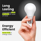 Feit Electric A19 LED Light Bulb, 40-Watt Equivalent,3500K White,E26 Base,450 Lumens,11,000-Hr Lifespan,General-Purpose Residential or Commercial Applications,A450/835/10KLED/4,4 Count (Pack of 2)