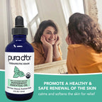 PURA D'OR Organic Peppermint Essential Oil (4oz with Glass Dropper) 100% Pure & Natural Therapeutic Grade - Hair, Body, Skin, Aromatherapy Diffuser, Massage, Refreshens, Energy, Mood, Home, DIY Soap
