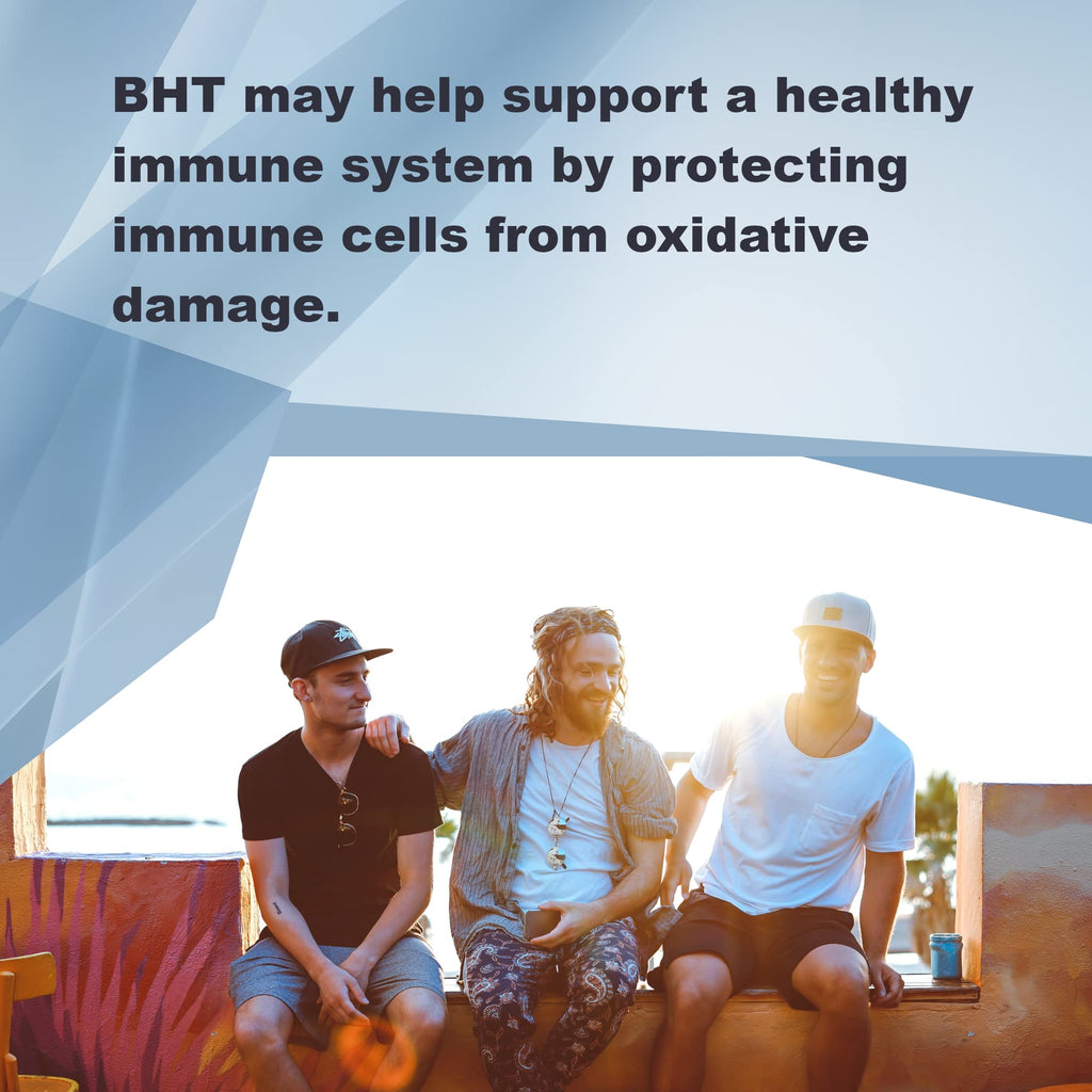 LifeLink BHT (Butylated Hydroxytoluene) | 250 mg x 500 Capsules | Antioxidant, Anti-Aging | Gluten Free & Non-GMO
