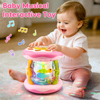 Baby Girl Toys Tummy Time Musical Light Up Ocean Rotating Projector Gifts