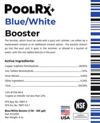Pool RX 332004 4-Pack PoolRx+ Booster Blue Swimming Pool Algaecide, 4 Pack