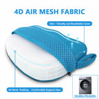 REEZEIVI Hot Tub Booster Seat for Adults,5 Inch Thick SPA Cushion,Weighted Hot Tub Cushion with Non-Slip Bottom,Quick Dry Spa seat,Washable 3D Mesh,Inflatable Hot Tub,Pool, Bathtub (Bue)