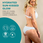 Self Tanner Tanning Mousse Kit - USA Made with Natural & Organic Ingredients, Tan Kit with Kabuki Brush & Mitt, Tanning Foam for Fake Tan, Non Toxic Sunless Tanner, Self Tanners Best Sellers