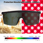 FreeMascot IPL 200nm-2000nm Laser Safety Glasses for Laser Hair Removal Treatment and Laser Cosmetology Operator Eye Protection with Case (Green)