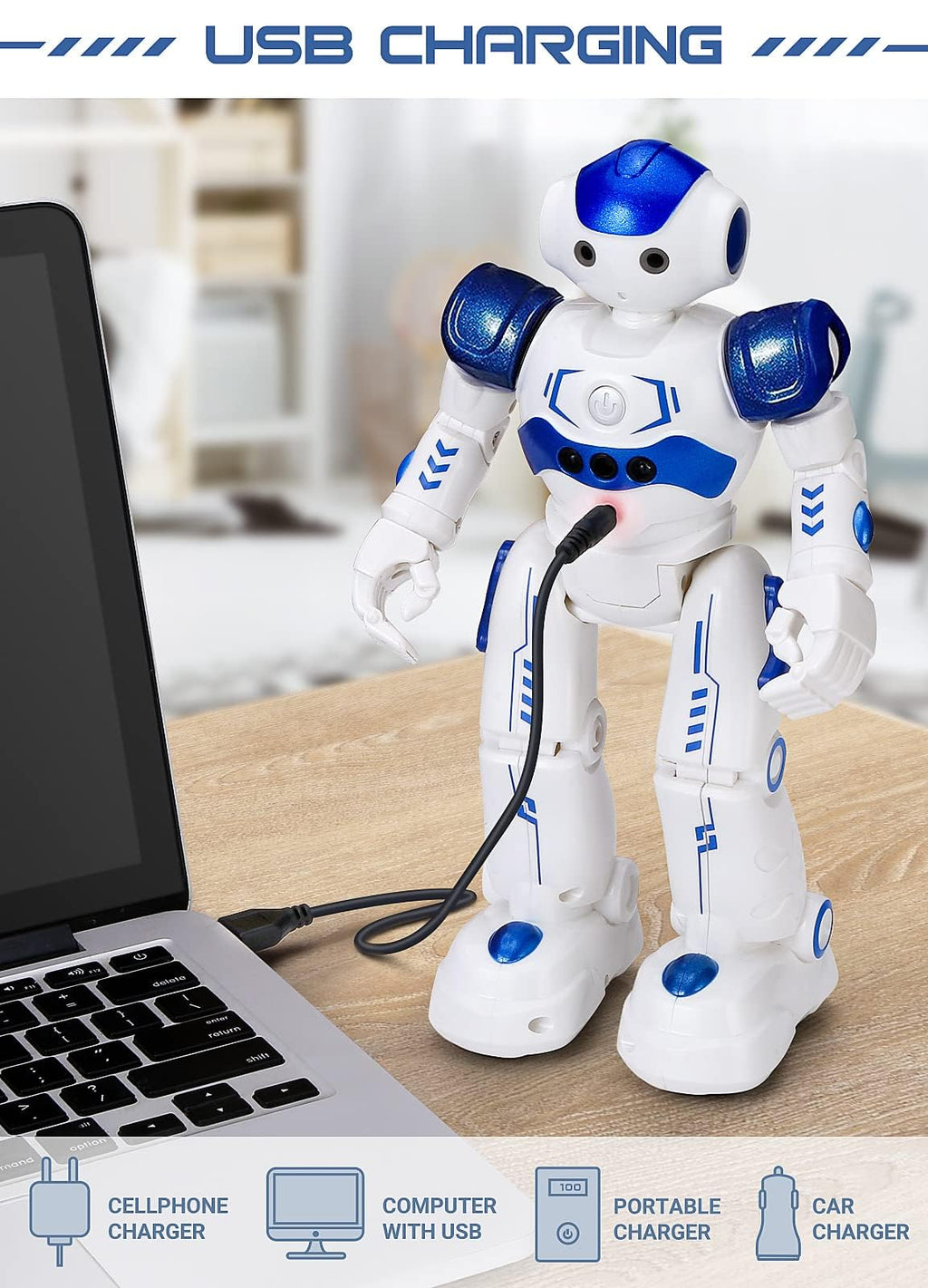KingsDragon RC Robot Toys for Kids,Remote Control Smart Robot Toy