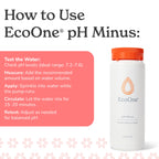 pH Minus by EcoOne | Natural Water Alkalinity Decreaser for Hot Tub & Pool Application | Chlorine-Free, Phosphate-Free Pool Alkaline-level Decreaser | Decreases Alkalaic Levels & Neutralizes pH, 2 Lbs
