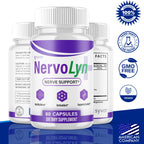 (3 Pack) NervoLyn Capsules, Official Nervo Lyn Supplement Pills with All Natural Ingredients, NervoLyn Advanced Formula Nerve Support Supplement with Premium Vitamins for Women & Men (180 Capsules)