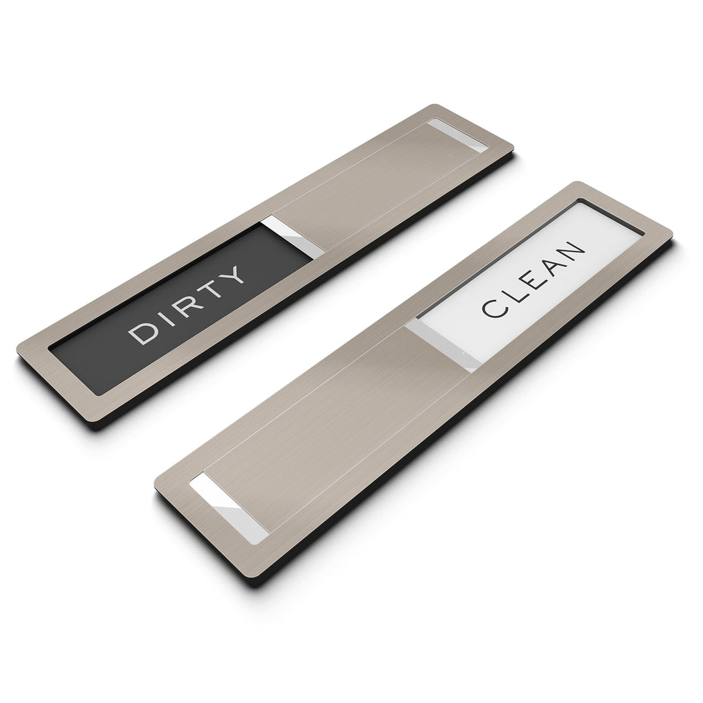 Kubik Letters Premium Stainless Steel Dishwasher Magnet Sign - Kitchen Organizers and Storage - Magnet for Dishwasher - Kitchen Decor