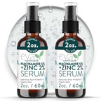 Eva Naturals Niacinamide 12% + Zinc Serum for Face – Dark Spot Remover, Pore Minimizer, Redness Relief, Hydrating Vitamin B3 with Botanical Hyaluronic Acid, Anti-Aging Serum for Clear Skin (2 Pack)