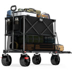TIMBER RIDGE 400L Folding Double Decker Wagon with Brakes, 54" Extra Long