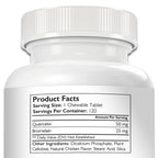 Nutrition Strength Quercetin for Dogs with Bromelain to Support Balanced Immune System, Promote Inflammatory Relief & Antioxidant Activity, Quercetin for Dog Allergies, 120 Chewable Tablets