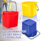 Irenare 8 Pcs Sanitizing Bucket 3 Quart Cleaning Pail, Multicolor